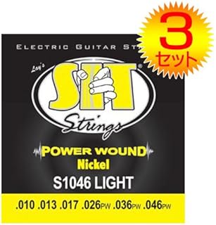 SIT POWER WOUND S1046 LIGHT エレキギター弦x3セット SIT POWER WOUND S1046 LIGHT エレキギター弦x3セット